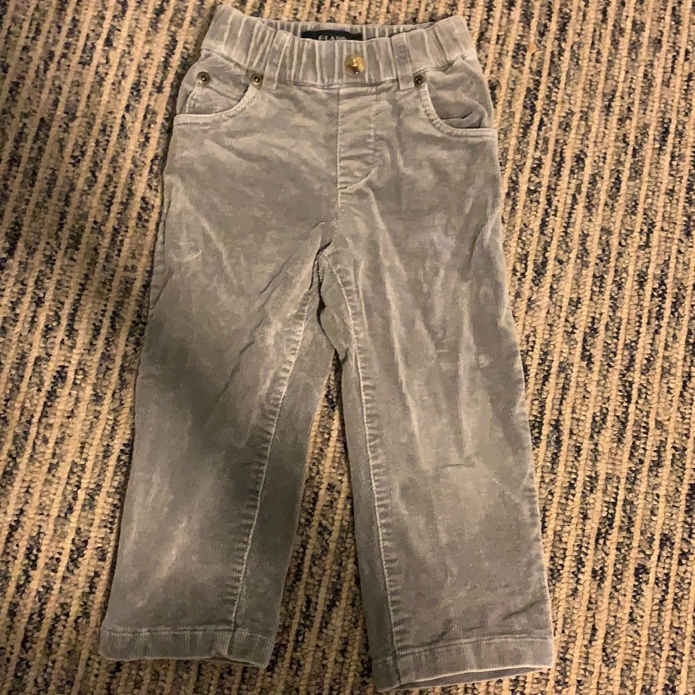 Grey corduroy pants 2t